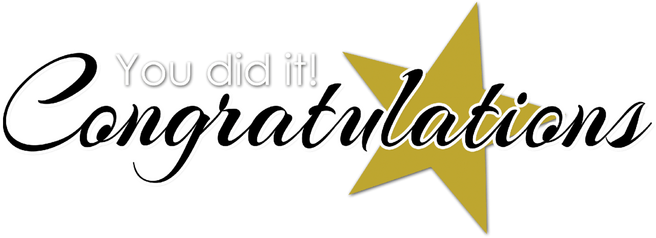 Congratulations